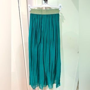 LOLA Midi Italian skirt in teal